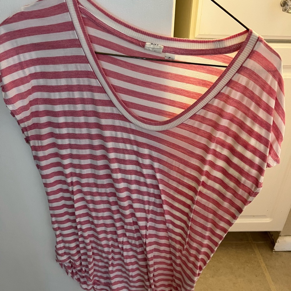 Women's Pink Striped Top
